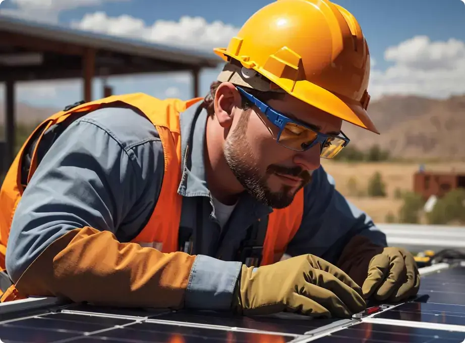 Residential solar installation project in Jaipur