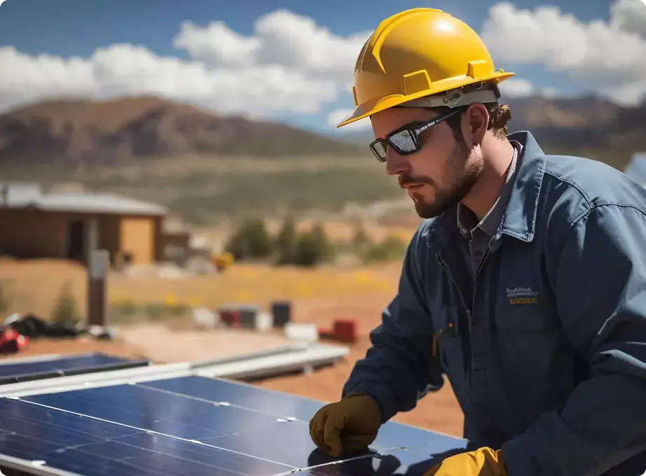 Rooftop solar panel installation Rajasthan